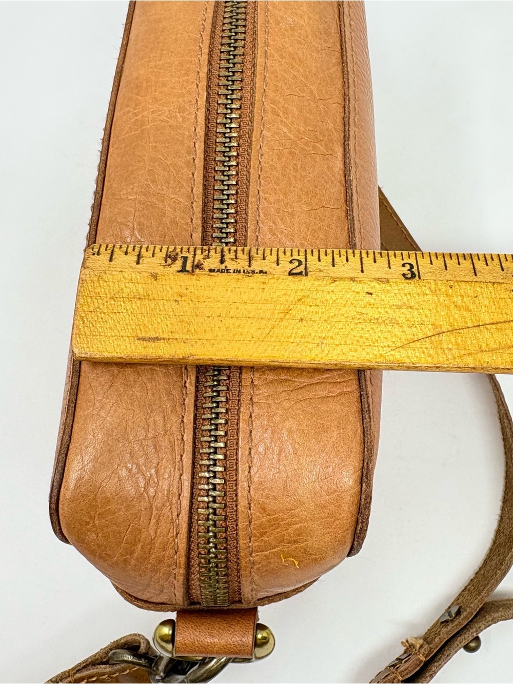 Madewell Tan Brown Leather Crossbody Bag Shoulder Purse The Transport Camera Bag - Picture 12 of 12